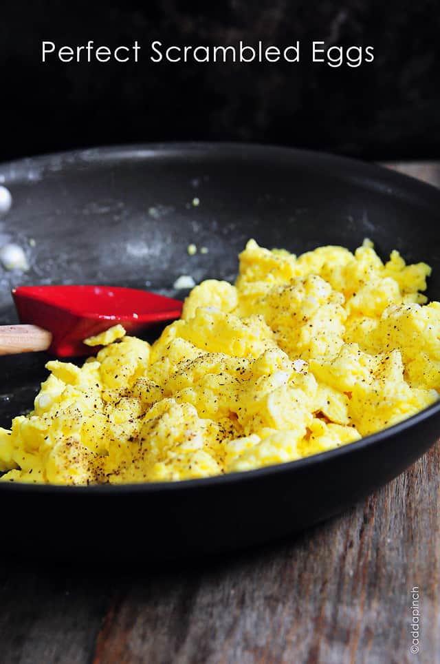 How to Scramble Eggs Recipe - Add a Pinch