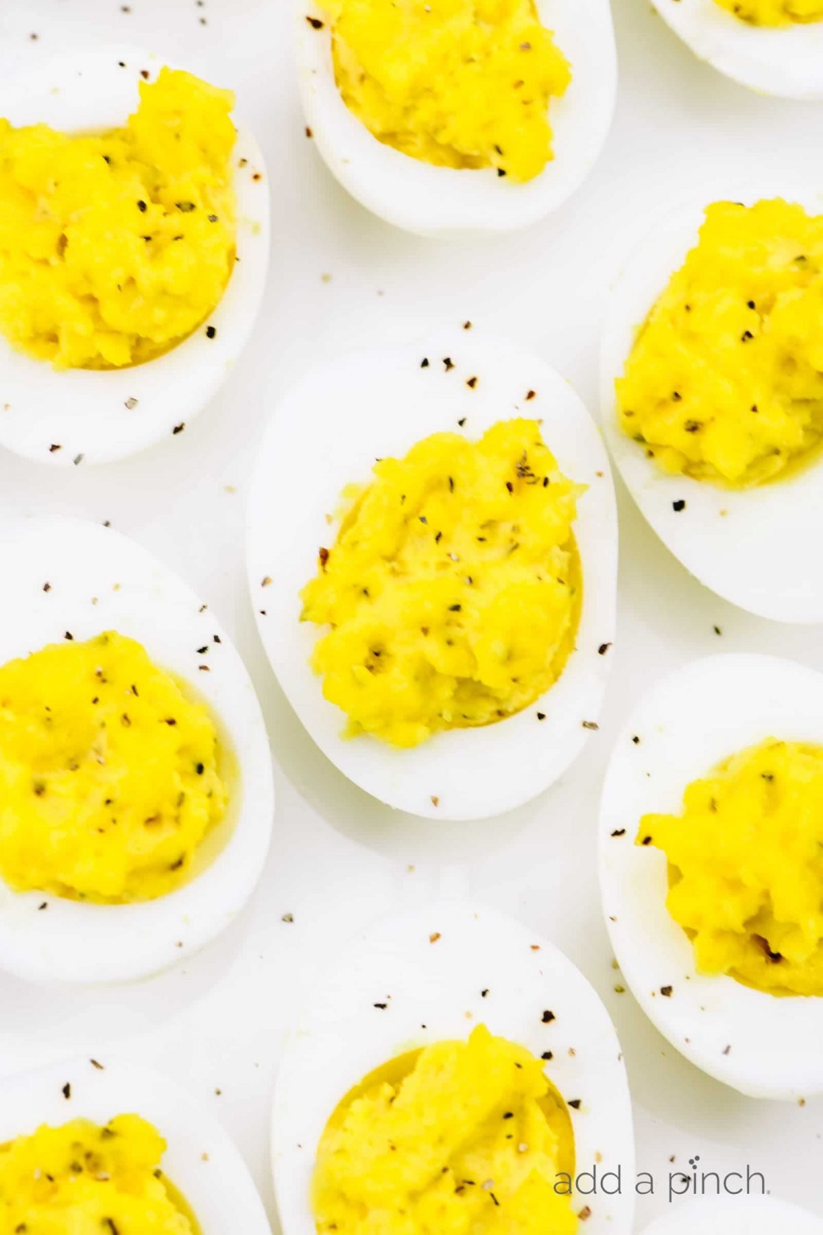 Deviled eggs recipe add a pinch