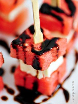 Watermelon Feta Appetizer Bites Recipe