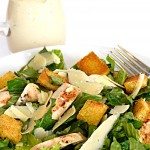 Chicken Caesar Salad Recipe - This Chicken Caesar Salad recipe makes an easy salad recipe perfect for lunch or supper! // addapinch.com