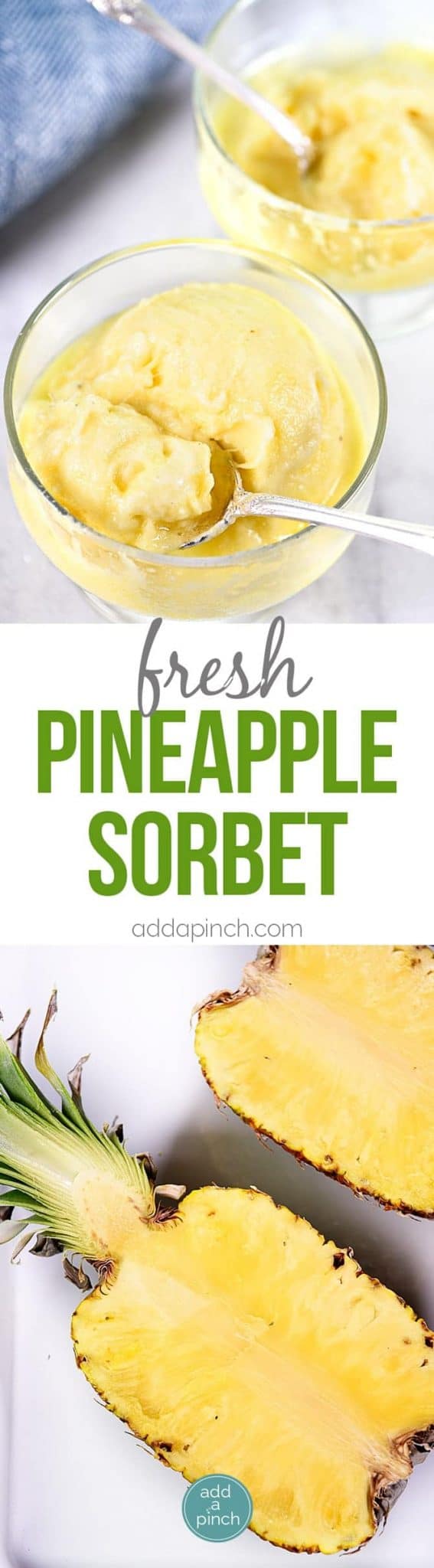 Fresh Pineapple Sorbet Recipe Add a Pinch