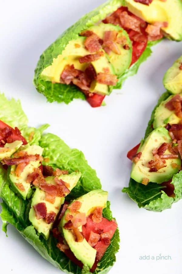 BLT Avocado Lettuce Wraps Recipe Add a Pinch