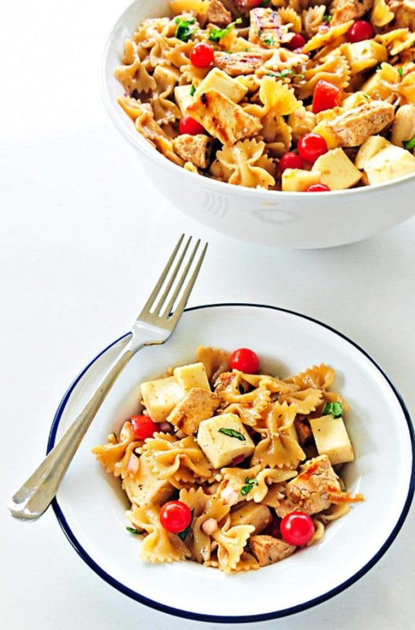 Chicken Caprese Pasta Salad Recipe - Add a Pinch