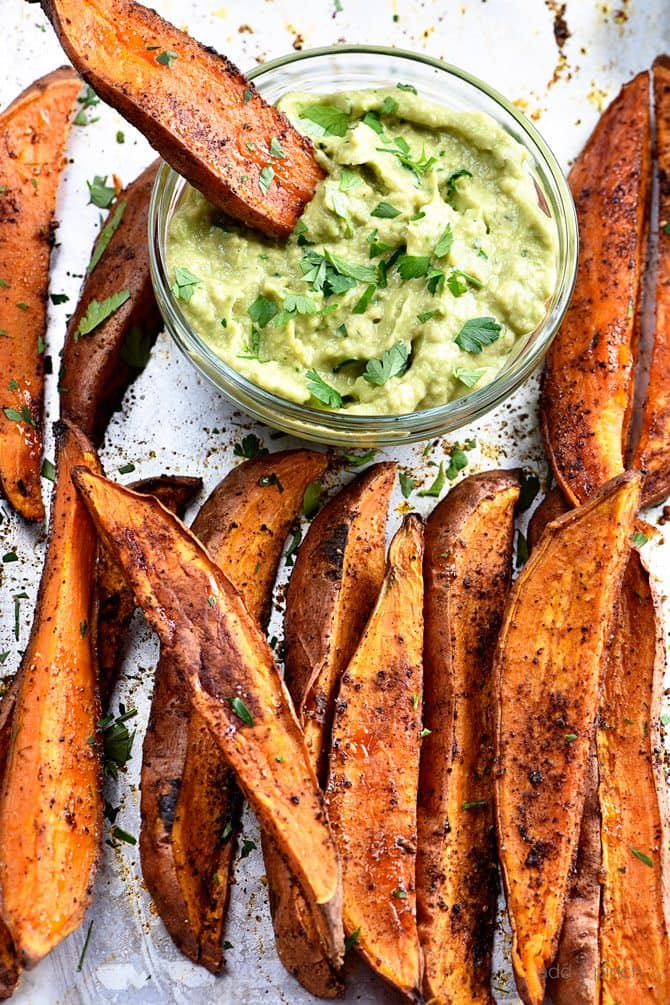 Spicy Roasted Sweet Potato Wedges Recipe Add a Pinch