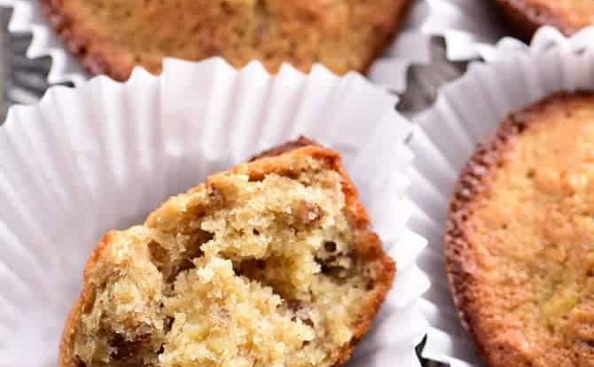 Oatmeal Banana Bread Muffins Recipe - Oatmeal Banana Bread Muffins make a welcome addition to any morning! Made with simple ingredients and always a favorite! // addapinch.com