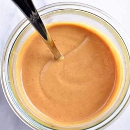 Peanut Sauce Recipe - This easy Peanut Sauce recipe comes together in minutes and is perfect for so many delicious dishes! // addapinch.com