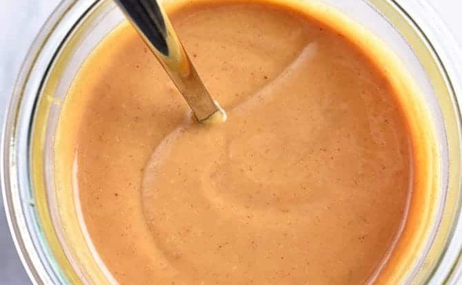 Peanut Sauce Recipe - This easy Peanut Sauce recipe comes together in minutes and is perfect for so many delicious dishes! // addapinch.com