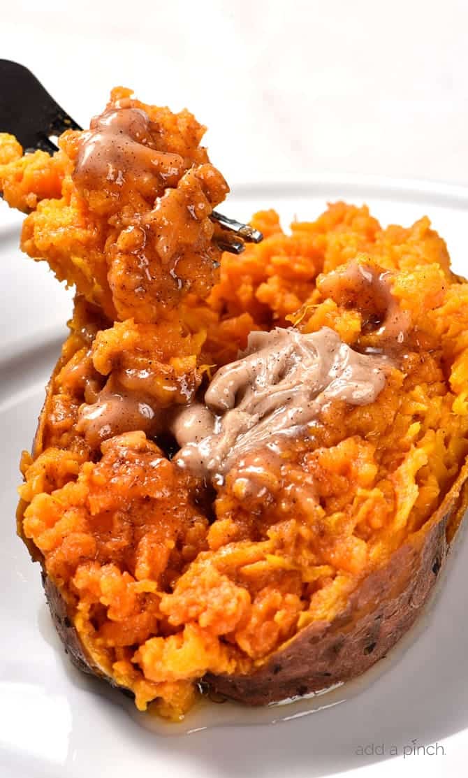 Instant Pot Sweet Potatoes Recipe - Cooking sweet potatoes in an Instant Pot or other electric pressure cooker makes cooking sweet potatoes so quick and easy! Perfect for enjoying as baked sweet potatoes as a side dish or for cooking to use in sweet potato casserole and so many other dishes! // addapinch.com