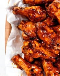 Baked Korean Chicken Wings Recipe - Chicken Wings are always a favorite appetizer, snack, or even an entree! These sweet and spicy baked Korean chicken wings will quickly become a favorite for all of your gatherings! // addapinch.com