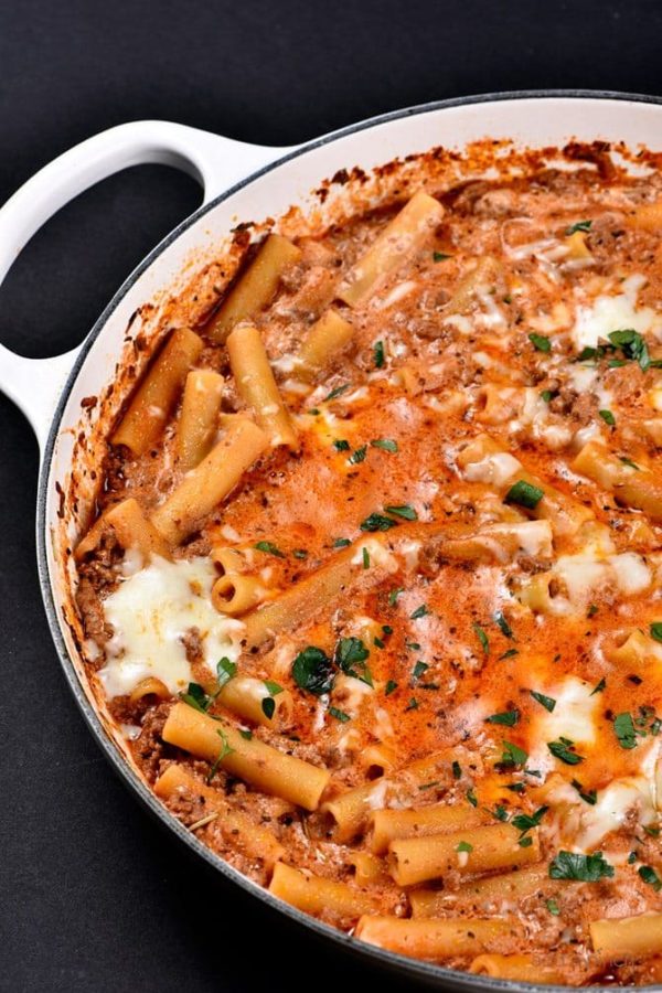 Skillet Beef Ziti Recipe Add a Pinch