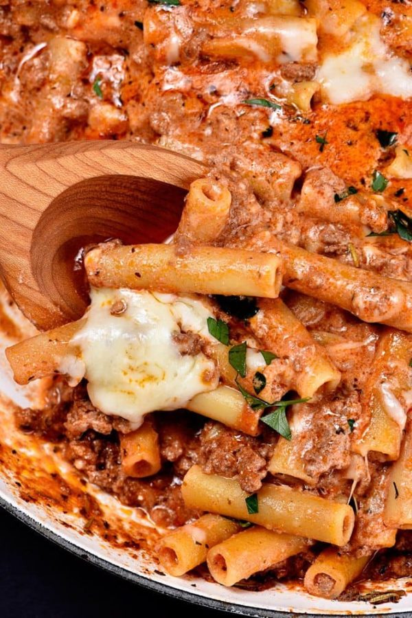 Skillet Beef Ziti Recipe Add a Pinch