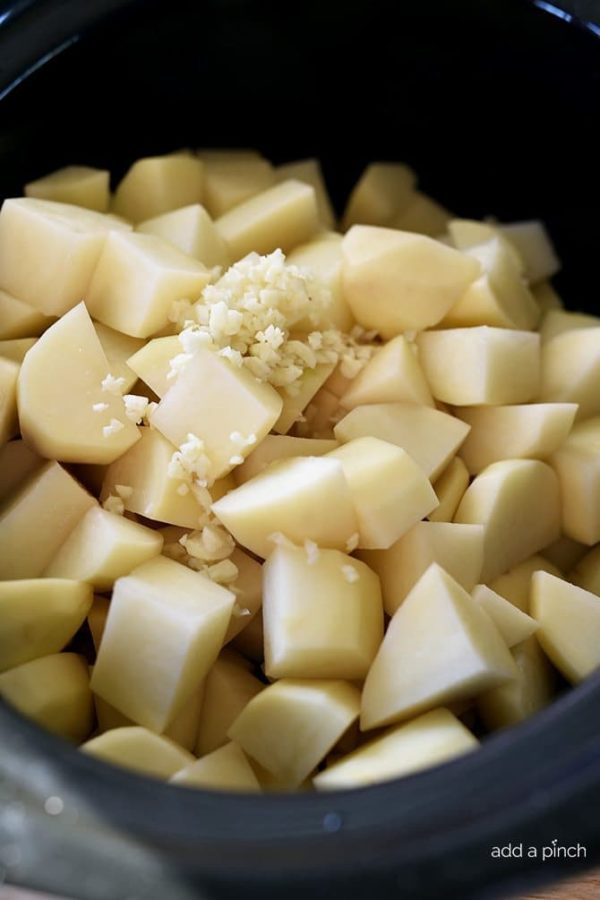 Slow Cooker Garlic Mashed Potatoes Recipe Add a Pinch
