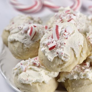 Peppermint Meltaways Cookies Recipe - Peppermint Meltaways Cookies make a festive addition to your holiday cookie platter! They are a Christmas tradition! // addapinch.com