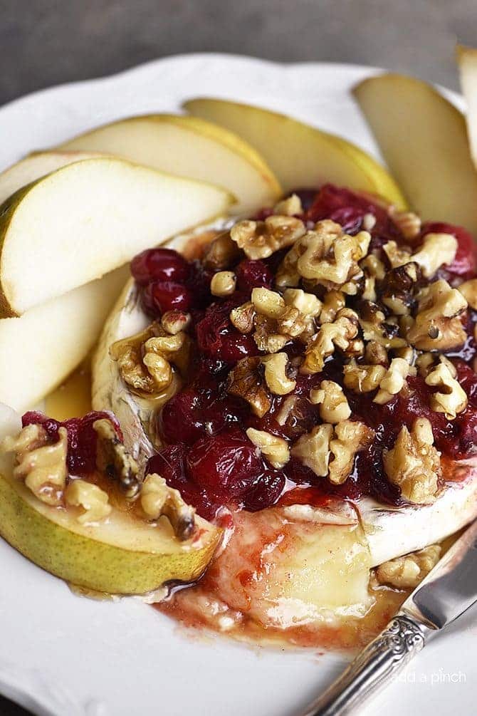 Baked Brie Recipe with Fruit and Walnuts