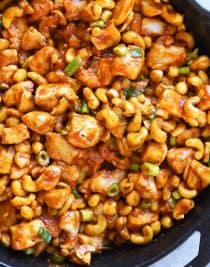 Cashew Chicken Recipe - This Cashew Chicken recipe makes a favorite quick and easy recipe perfect for busy weeknights! Ready and on the table faster than takeout! // addapinch.com