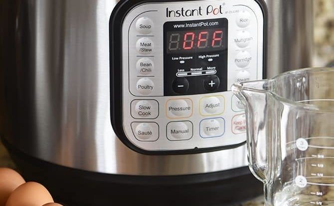 This Instant Pot Eggs Recipe makes perfectly cooked and easy to peel eggs every time! Quick, easy and fail proof recipe for soft and hard boiled eggs every time. // addapinch.com