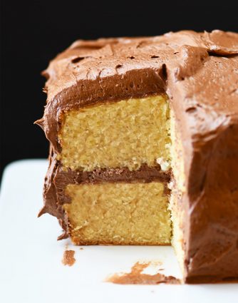 Best Vanilla Cake Recipe - A one bowl vanilla cake recipe that is quick, easy, and delicious! Made from scratch, this cake is perfect for every occasion! // addapinch.com