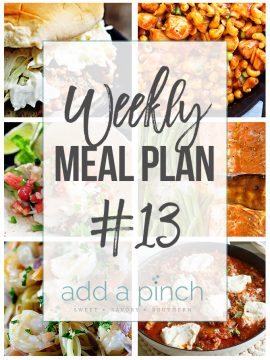 Weekly Meal Plan #13