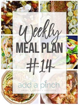 Weekly Meal Plan #14
