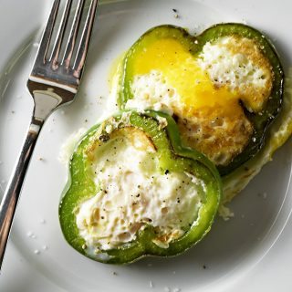Eggs in Pepper Rings Recipe - These Eggs in Pepper Rings make a quick, easy and delicious recipe for breakfast or brunch! With just a few ingredients, you'll have a fast, fresh, and fabulous meal! // addapinch.com