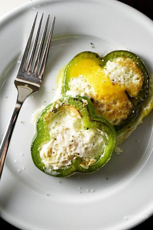Eggs in Pepper Rings Recipe Add a Pinch