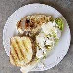 Grilled Caesar Salad Recipe - This Grilled Caesar Salad made a delicious twist on a classic caesar salad recipe. Ready in less than 30 minutes, the added char from the grill adds just the right amount of smokiness to the salad while still leaving it crisp. // addapinch.com