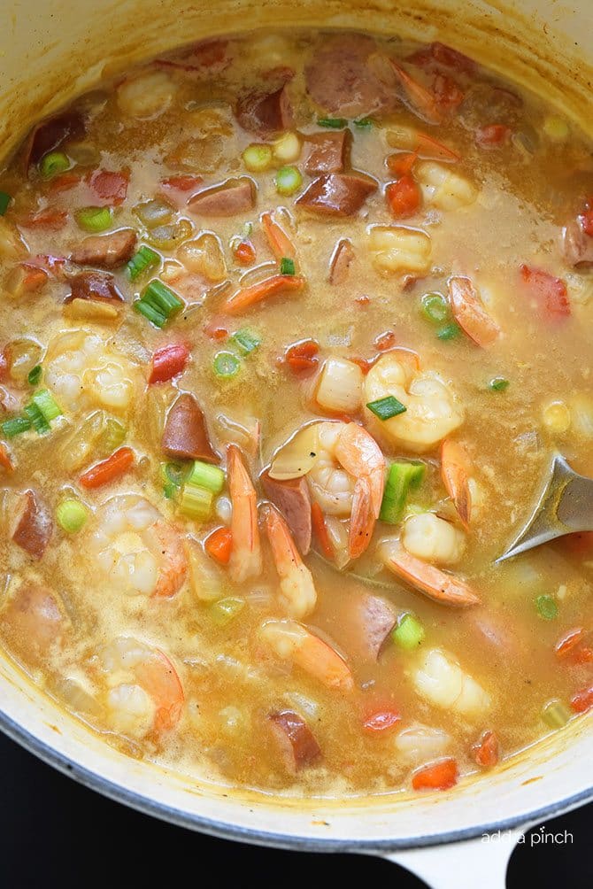Easy Shrimp and Sausage Gumbo Recipe - Add a Pinch