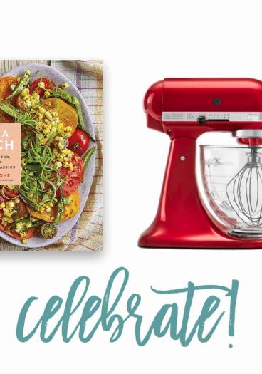 Add a Pinch Cookbook + Kitchenaid Mixer Celebrate Giveaway! // addapinch.com