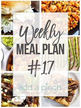 Weekly Meal Plan #17