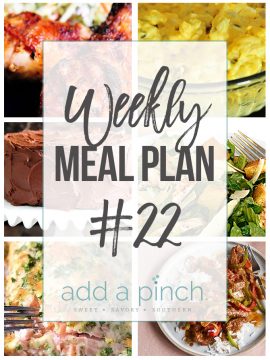 Weekly Meal Plan #22