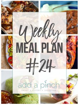 Weekly Meal Plan #24