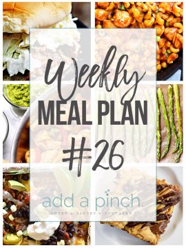 Weekly Meal Plan #26