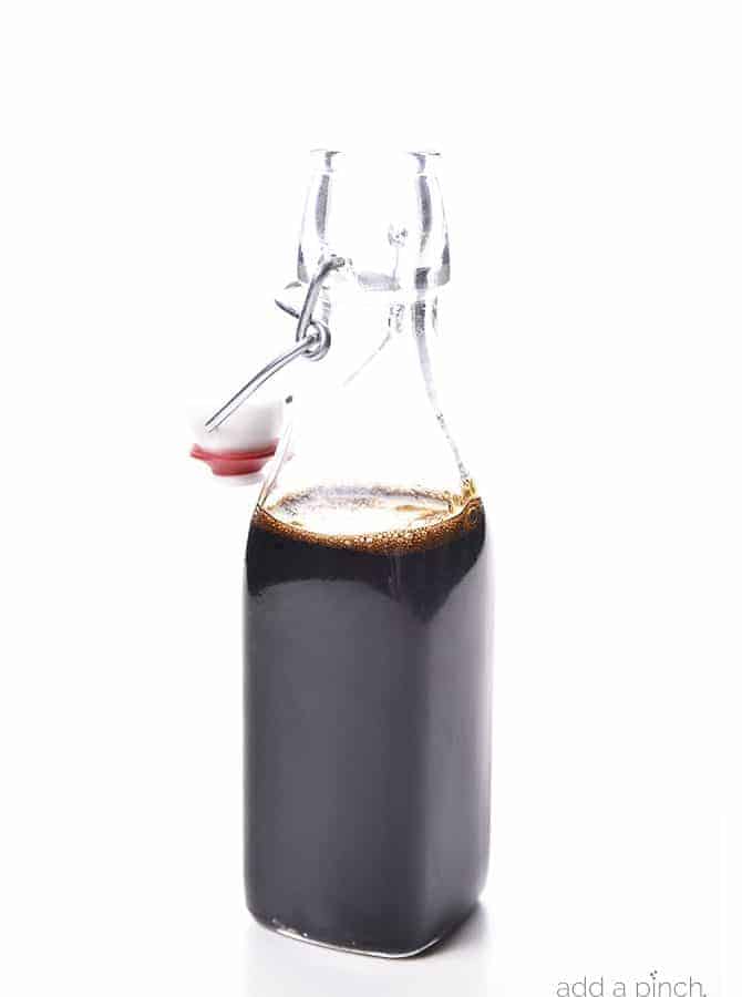 Homemade Balsamic Glaze Recipe - Balsamic glaze is so simple to make at home with just two ingredients! Delicious on so many dishes! // addapinch.com