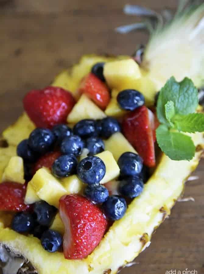 Honey Lime Fruit Salad Recipe - Made with your favorite fruits with a delicious dressing, this honey lime fruit salad is always a favorite! // addapinch.com