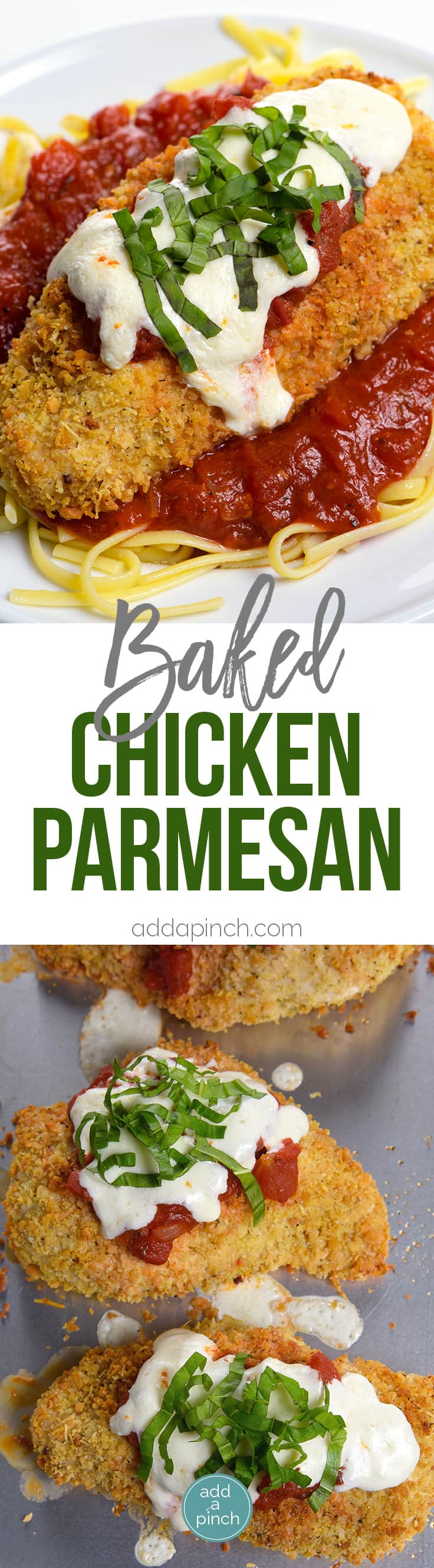 Baked Chicken Parmesan Recipe - Add a Pinch