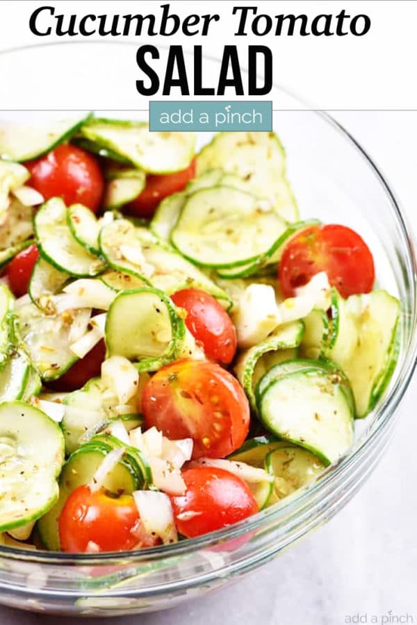 Cucumber and Tomato Salad Recipe - Add a Pinch