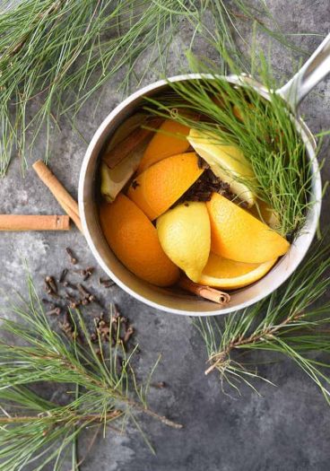 How to Make Potpourri - This all natural, quick and easy potpourri recipe makes your home smell amazing with fresh fruits, spices, and a touch of nature! // addapinch.com