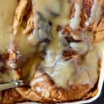 Pumpkin Bread Pudding Recipe with Maple Cream Sauce - Imagine if pumpkin pie and bread pudding came together for the most epic fall recipe! Perfect for the holidays and entertaining! // addapinch.com