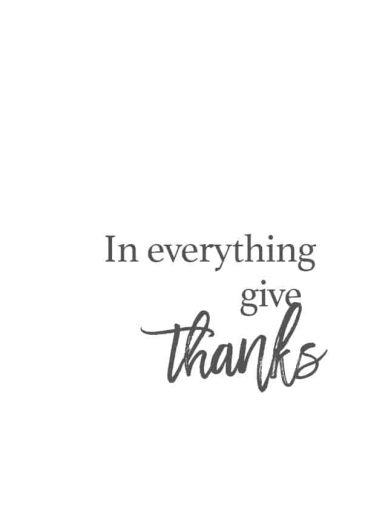 In Everything Give Thanks // addapinch.com