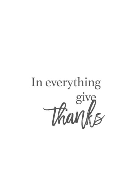 In Everything Give Thanks // addapinch.com