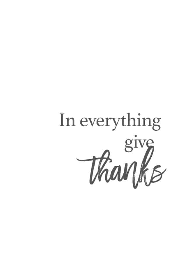 In Everything Give Thanks // addapinch.com