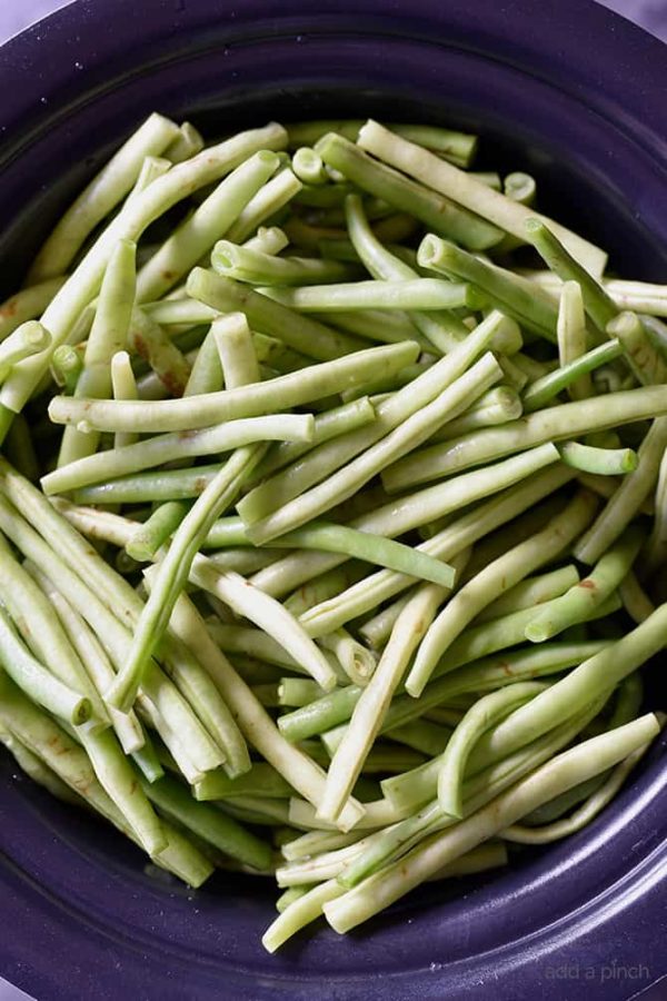 Slow Cooker Green Beans Recipe - Add a Pinch