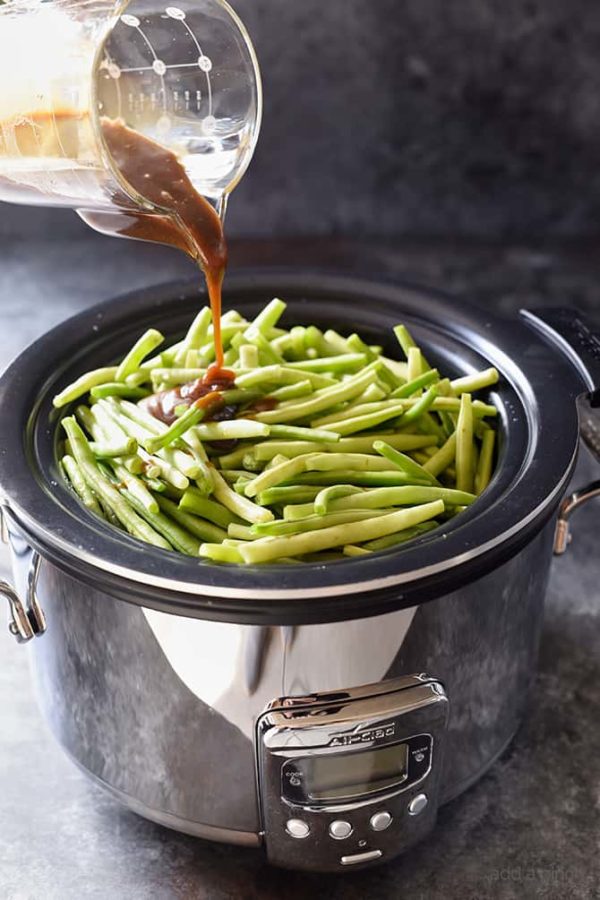 Slow Cooker Green Beans Recipe - Add a Pinch