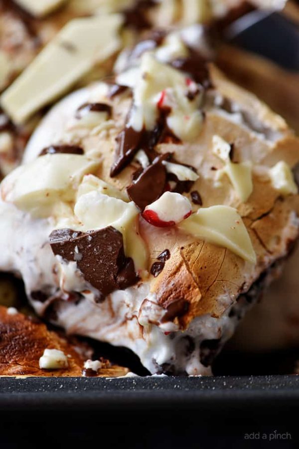 brownies with peppermint bark food image