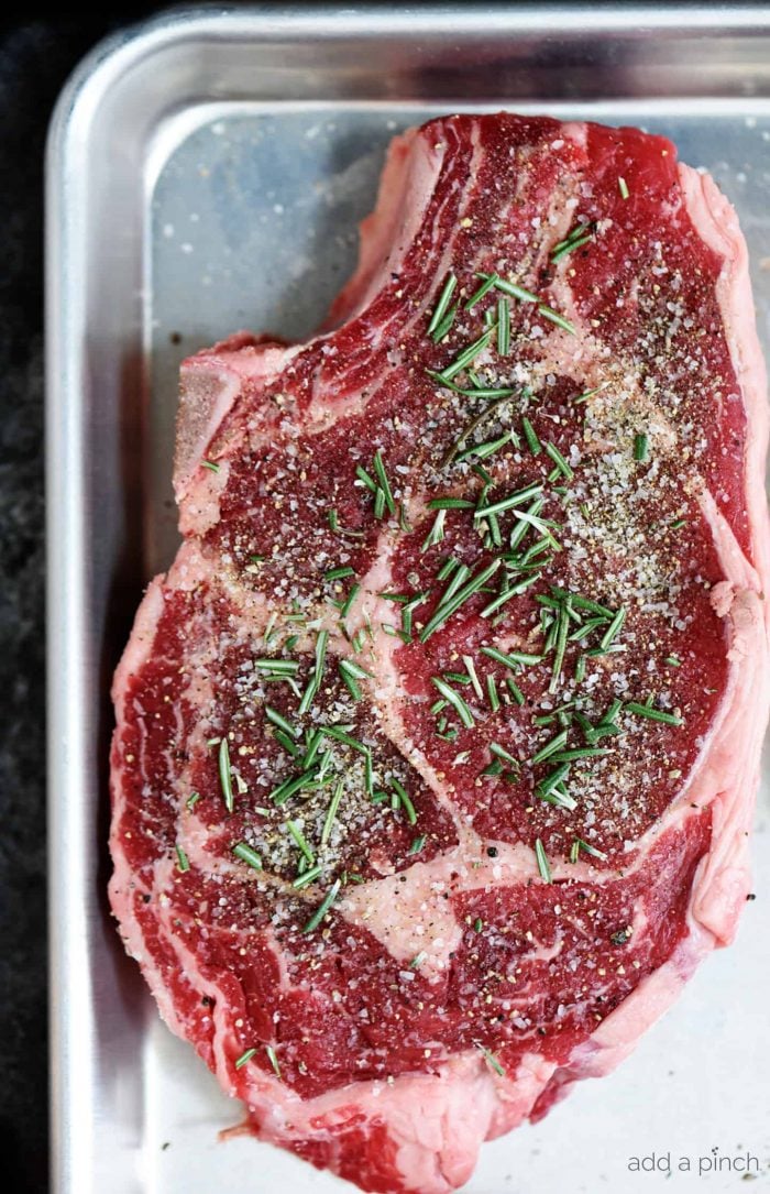 Skillet Rib Eye Steaks Recipe - Add a Pinch