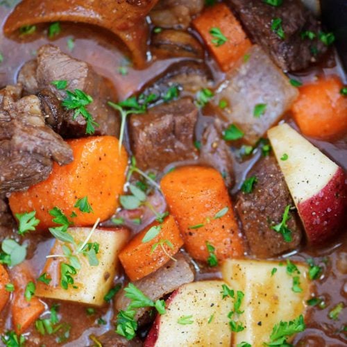 Crockpot Beef Bourguignon 🍷recipe below 🍷 On a cold winter's day, th, Beef Crock-Pot Recipe