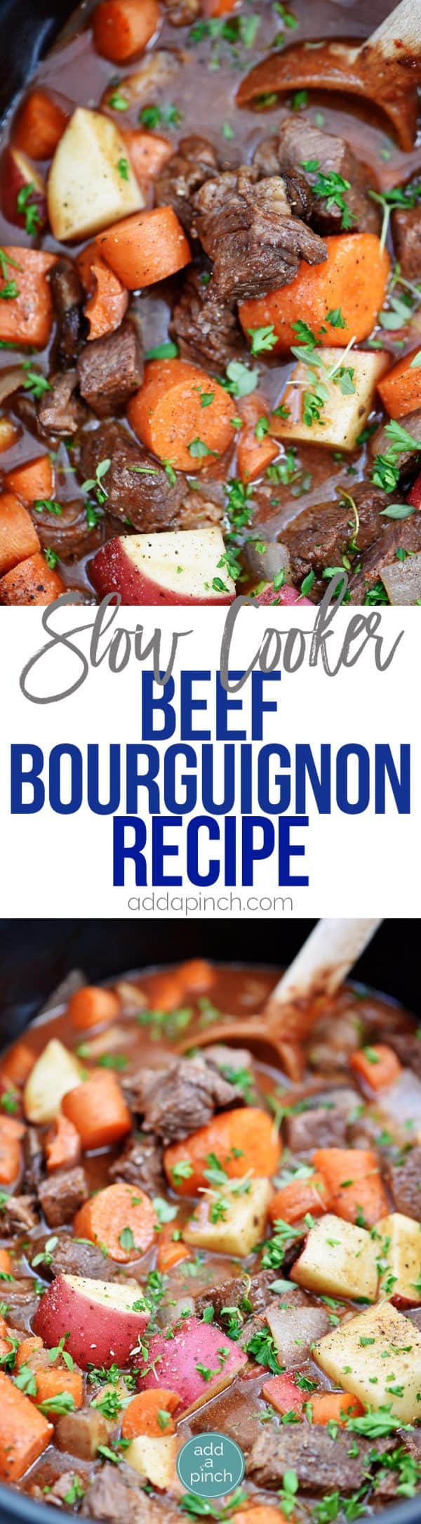 Slow Cooker Beef Bourguignon Recipe - Add A Pinch