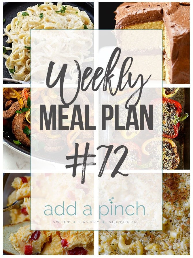 Weekly Meal Plan #71 - Sharing our Weekly Meal Plan with make-ahead tips, freezer instructions, and ways to make supper even easier! // addapinch.com