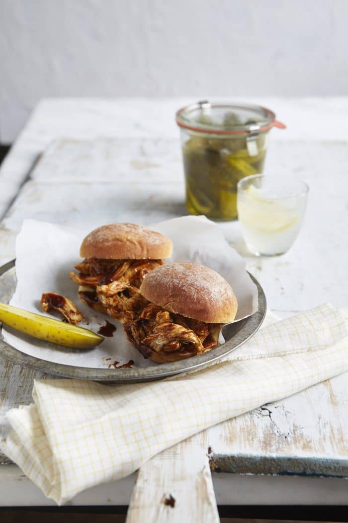 Spicy Slow Cooker Chicken Sliders from Add a Pinch Cookbook