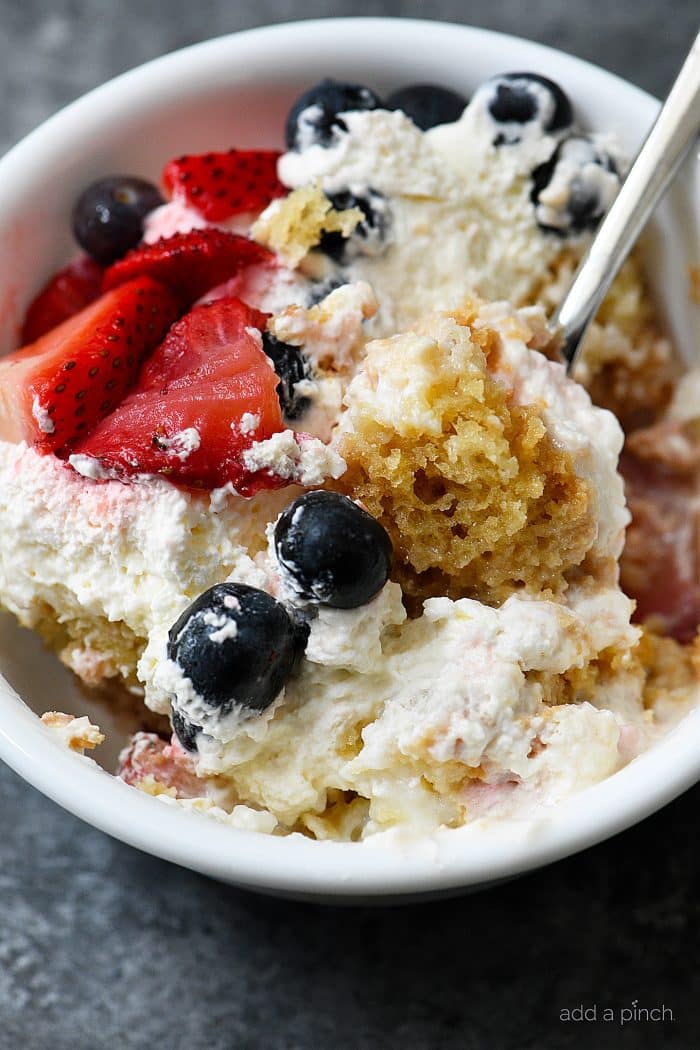 Berry Trifle served in a bowl // addapinch.com